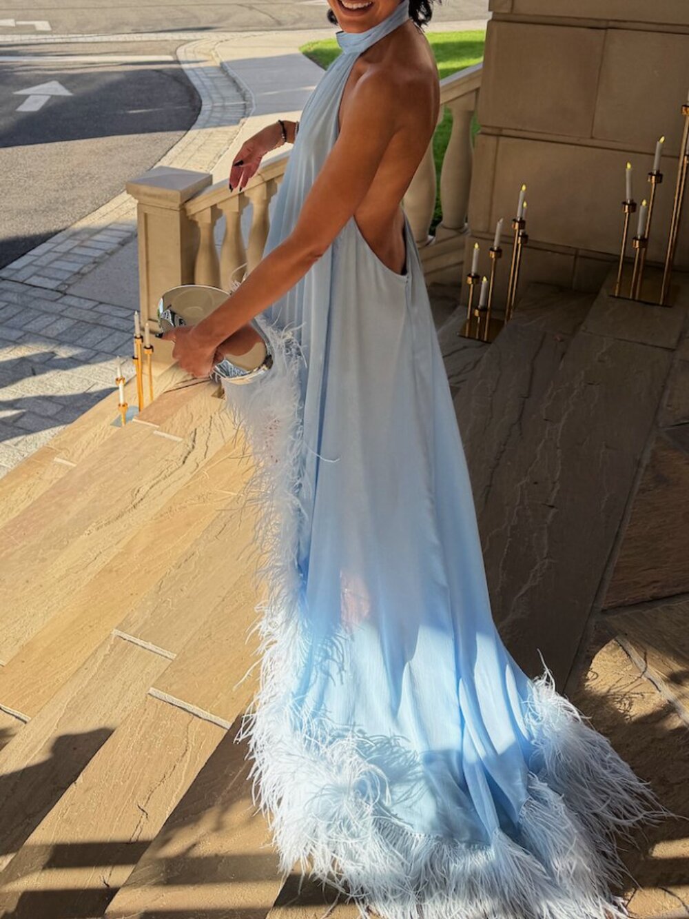 BRONX AND BANCO Madeline Halterneck Gown - Picture 3 of 4